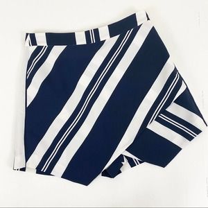 Mural Striped Skort with Zipper Back Size XS